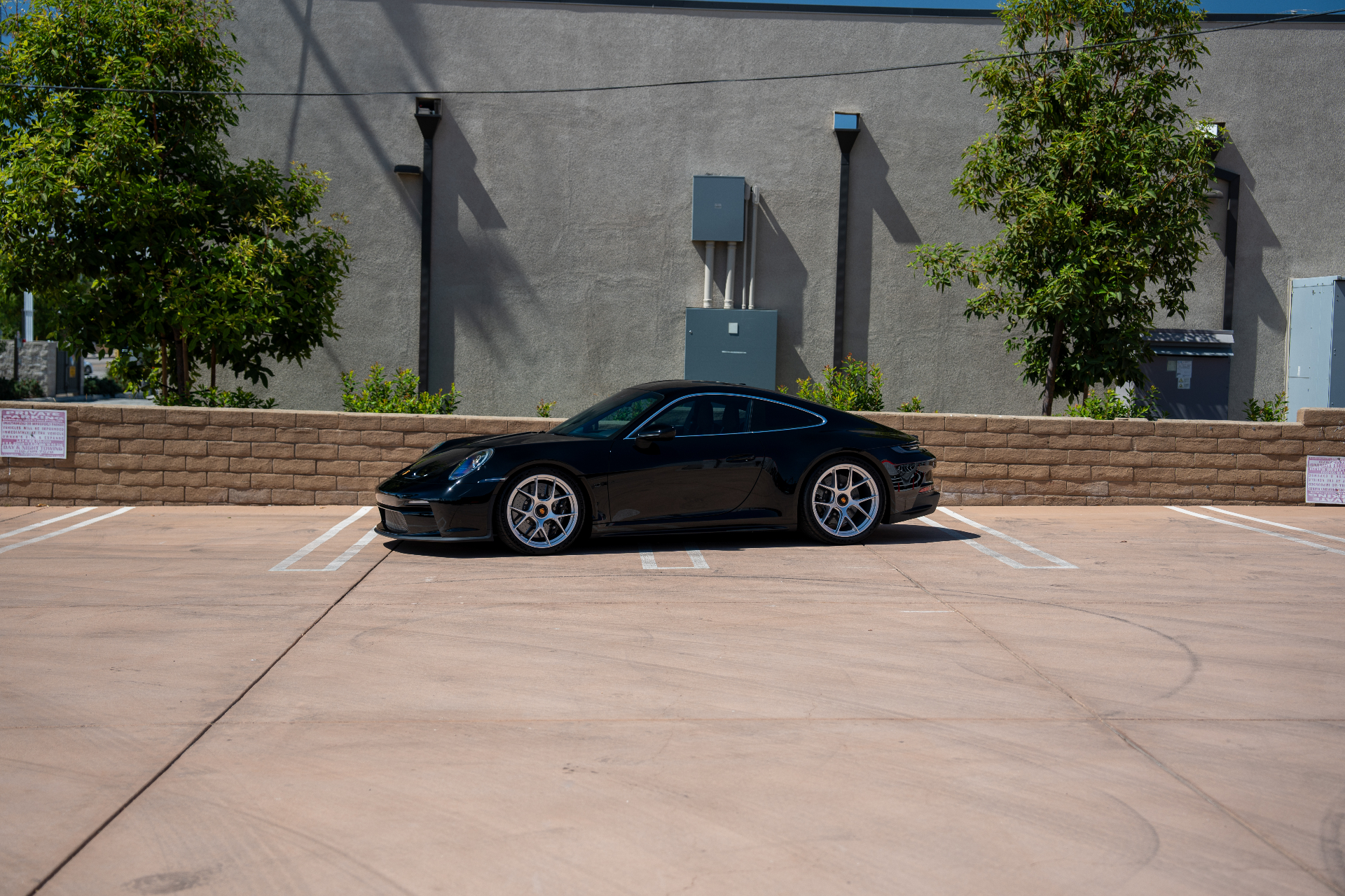 Black Porsche 911 sports car
